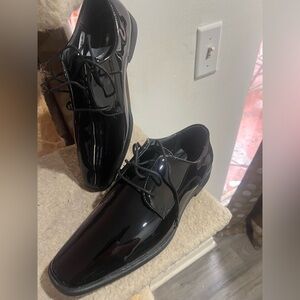Joseph Abboud Black Leather Footwear